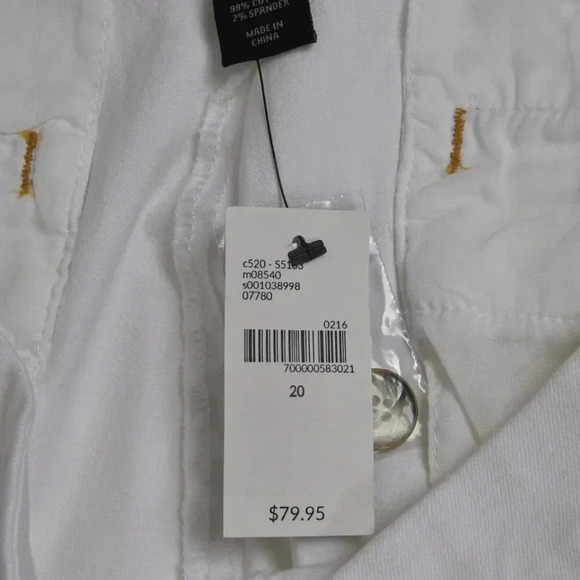 NWT Lane Bryant Flare Wide Leg Sailor Pants High Waist White Size 20 - Picture 9 of 12